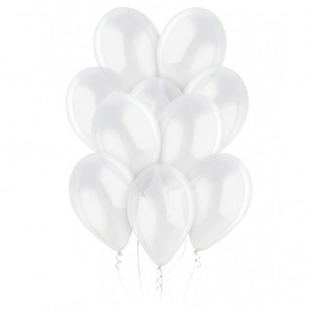 Balony Gemar 30 cm - 12" - przezroczyste, transparentne Crystal G110/000 - 10 sztuk