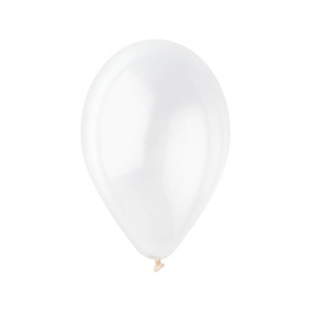 Balony Gemar 30 cm - 12" - przezroczyste, transparentne Crystal G110/000 - 50 sztuk