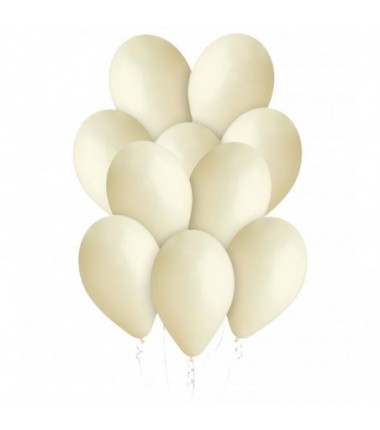 Balony Gemar 33 cm - 13" - pastelowa kość słoniowa Ivory G120/059 - 10 sztuk