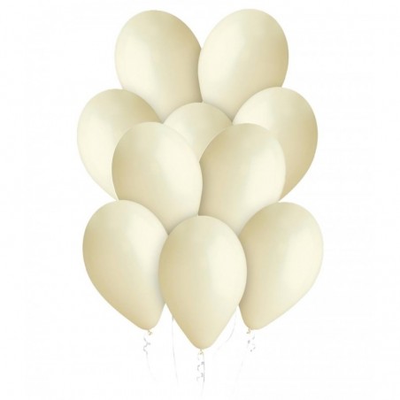 Balony Gemar 33 cm - 13" - pastelowa kość słoniowa Ivory G120/059 - 10 sztuk