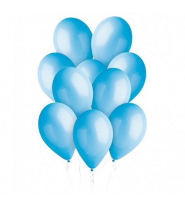 Balony Gemar 33 cm - 13" - pastelowe błękitne Light Blue G120/009 - 10 sztuk