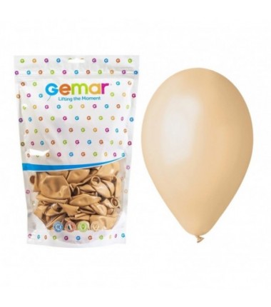 Balony Gemar 33 cm - 13" - pastelowe cieliste Blush G120/069 - 50 sztuk