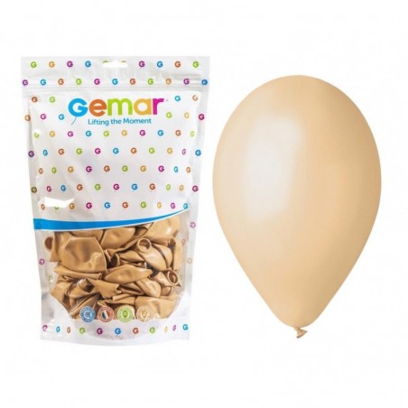 Balony Gemar 33 cm - 13" - pastelowe cieliste Blush G120/069 - 50 sztuk