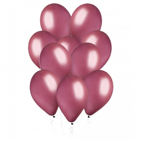 Balony Gemar 33 cm - 13" - pastelowe ciemnoczerwone Vino G120/101 - 10 sztuk