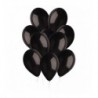 Balony Gemar 33 cm - 13" - pastelowe czarne Black G120/014 - 10 sztuk