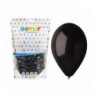 Balony Gemar 33 cm - 13" - pastelowe czarne Black G120/014 - 50 sztuk