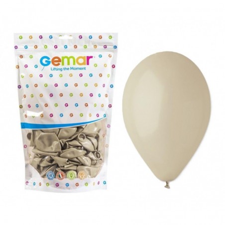 Balony Gemar 33 cm - 13" - pastelowe Latte G120/084 - 50 sztuk