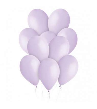 Balony Gemar 33 cm - 13" - pastelowe liliowe Lilac G120/079 - 10 sztuk