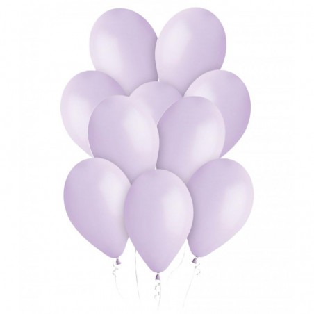 Balony Gemar 33 cm - 13" - pastelowe liliowe Lilac G120/079 - 10 sztuk