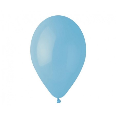 Balony Gemar 33 cm - 13" - pastelowe niebieskie delikatne Baby Blue G120/072 (macaron) - 10 sztuk