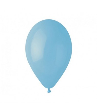 Balony Gemar 33 cm - 13" - pastelowe niebieskie delikatne Baby Blue G120/072 (macaron) - 50 sztuk