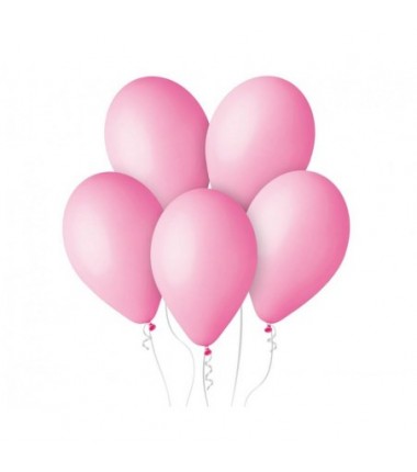 Balony Gemar 33 cm - 13" - pastelowe różowe Rose G120/006 - 10 sztuk