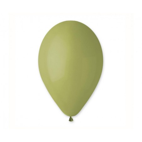 Balony Gemar 33 cm - 13" - pastelowe zielone oliwkowe Green Olive G120/098 - 10 sztuk