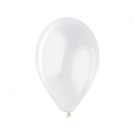 Balony Gemar 33 cm - 13" - przezroczyste, transparentne Crystal G120/000 - 10 sztuk