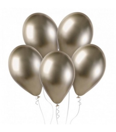 Balony Gemar 33 cm - 13" - szampańskie SHINY GB120/85 - 10 sztuk