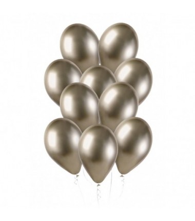 Balony Gemar 33 cm - 13" - szampańskie SHINY GB120/85 - 50 sztuk
