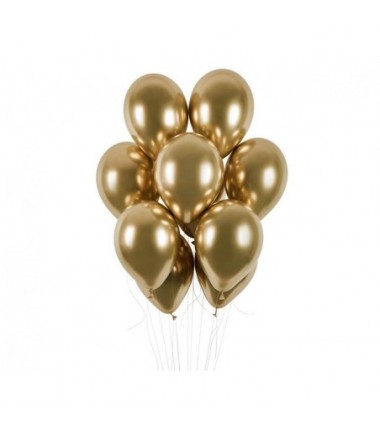 Balony Gemar 33 cm - 13" - złote shiny GB120/088 - 50 sztuk