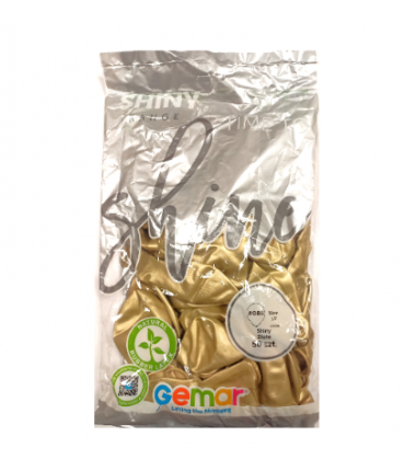 Balony Gemar 33 cm - 13" - złote shiny GB120/088 - 50 sztuk