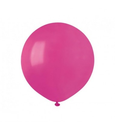 Balony Gemar 48 cm - 19" - pastelowy ciemnoróżowy Fuchsia G19/07 - 25 sztuk