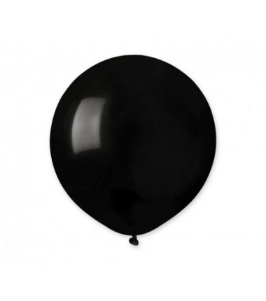 Balony Gemar 48 cm - 19" - pastelowy czarny Black G19/014 - 25 sztuk