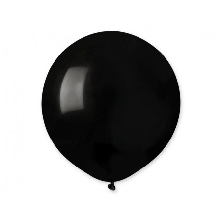 Balony Gemar 48 cm - 19" - pastelowy czarny Black G19/014 - 25 sztuk
