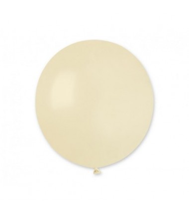 Balony Gemar 48 cm - 19" - pastelowy kość słoniowa Ivory G19/059 - 25 sztuk