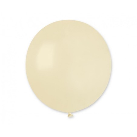 Balony Gemar 48 cm - 19" - pastelowy kość słoniowa Ivory G19/059 - 25 sztuk