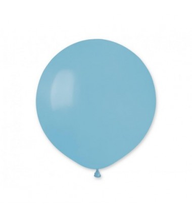 Balony Gemar 48 cm - 19" - pastelowy niebieski delikatny Baby blue G19/072 - 25 sztuk