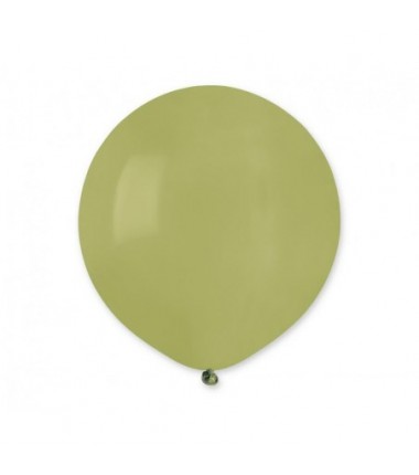 Balony Gemar 48 cm - 19" - pastelowy oliwkowy Olive green G19/098 - 25 sztuk