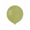 Balony Gemar 48 cm - 19" - pastelowy oliwkowy Olive green G19/098 - 25 sztuk
