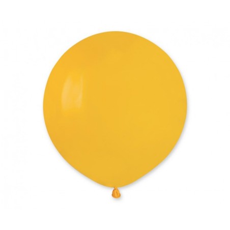 Balony Gemar 48 cm - 19" - pastelowy żółty Yellow G19/003 - 25 sztuk