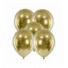 Balony Glossy 30 cm chłodny złoty - 5 sztuk