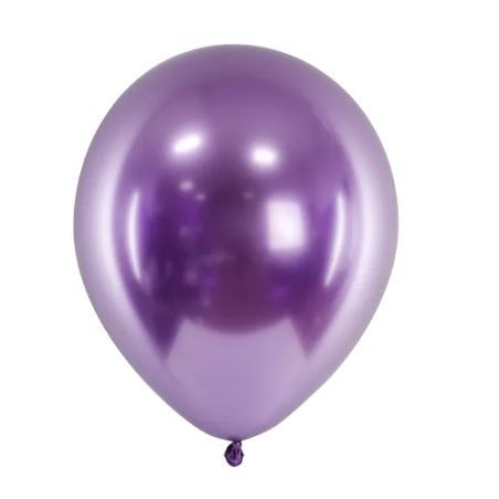 Balony Glossy 30 cm fiolet - 50 sztuk