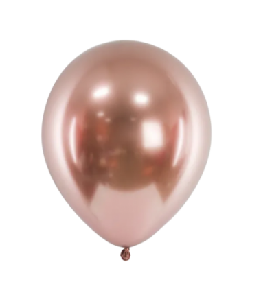 Balony Glossy 30 cm różowe złoto - 50 sztuk