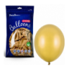 Balony metaliczne Strong 23 cm złote błyszczące Metallic Gold - 50 sztuk