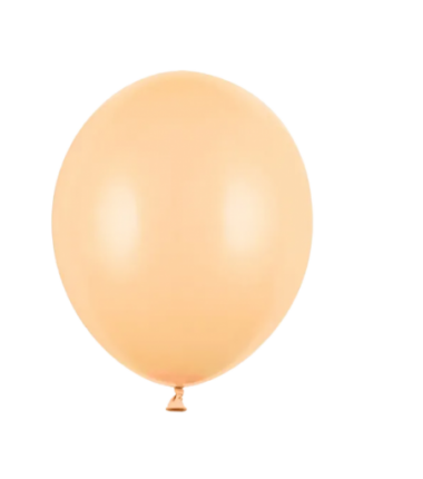 Balony Strong 12 cm brzoskwiniowe Pastel Light Peach - 100 sztuk