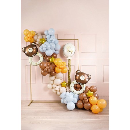 Balony Strong 12 cm ciemne kawowe Pastel Mocca - 100 sztuk