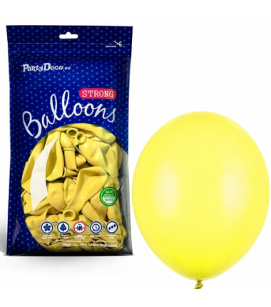 Balony Strong 12 cm cytrynowe Pastel Lemon Zest - 100 sztuk