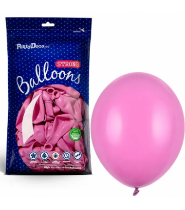 Balony Strong 12 cm fuksjowe Pastel Fuchsia - 100 sztuk