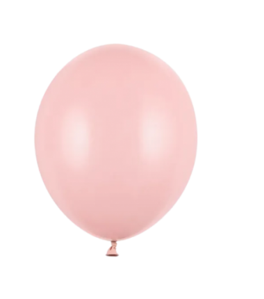 Balony Strong 12 cm jasnoróżowe Pastel Pale Pink - 100 sztuk
