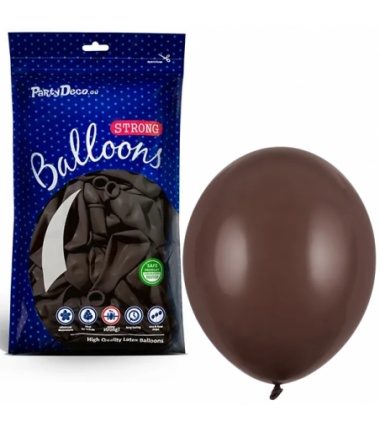Balony Strong 12 cm kakaowe Pastel Cocoa Brown - 100 sztuk
