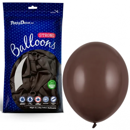 Balony Strong 12 cm kakaowe Pastel Cocoa Brown - 100 sztuk