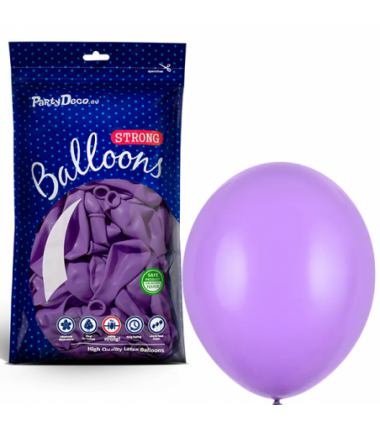 Balony Strong 12 cm lawendowe Pastel Lavender Blue - 100 sztuk
