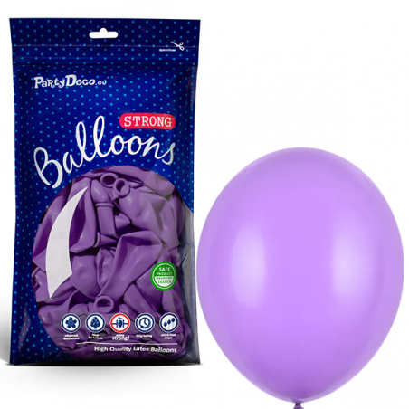 Balony Strong 12 cm lawendowe Pastel Lavender Blue - 100 sztuk