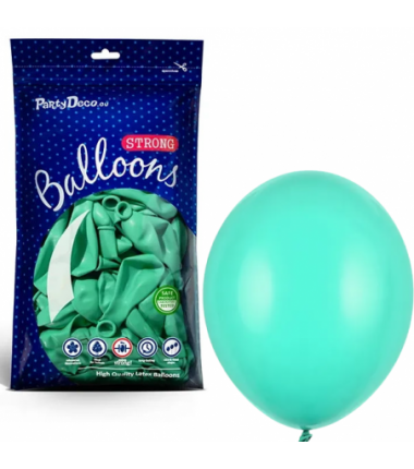 Balony Strong 12 cm miętowo-zielone Pastel Mint Green - 100 sztuk