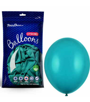Balony Strong 12 cm niebieska laguna Pastel Lagoon Blue - 100 sztuk