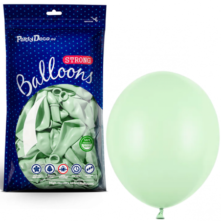 Balony Strong 12 cm pistacjowe Pastel Pistachio - 100 sztuk