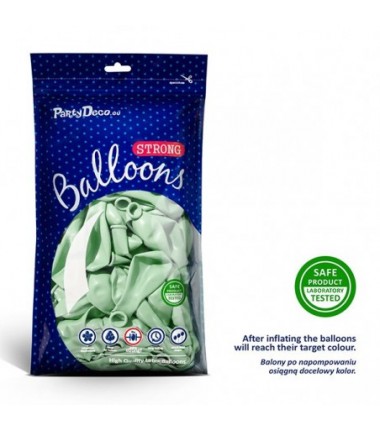Balony Strong 12 cm pistacjowe Pastel Pistachio - 100 sztuk