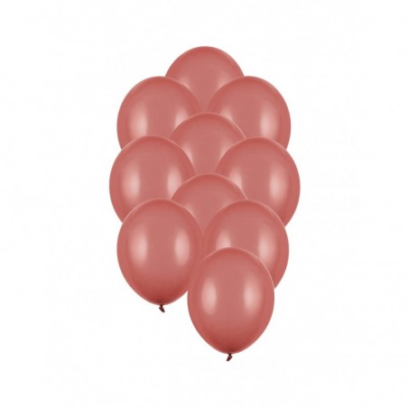 Balony Strong 23 cm burgundowy Pastel Burgundy - 10 sztuk