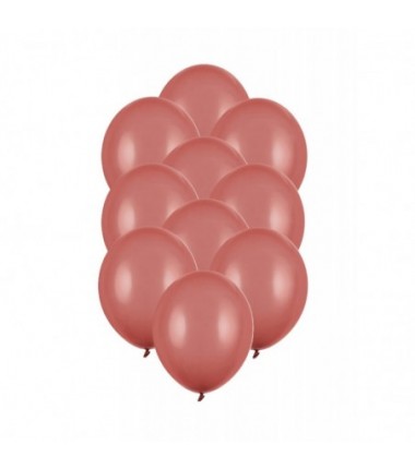 Balony Strong 23 cm burgundowy Pastel Burgundy - 10 sztuk